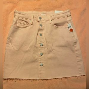 NWT pink high waisted denim skirt❤️